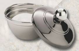 Sch�ne Rasierseifenschale mit Deckel, enth�lt 1 St�ck Rasierseife - Bild vergr��ern 