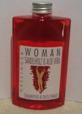 WOMAN Shampoo+Duschbad Aloe vera und Sandelholz von Haslinger - Bild vergr��ern 