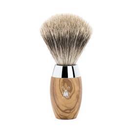 Rasierpinsel Kosmo Olivenholz mit feinem Dachshaar - Produktbild 