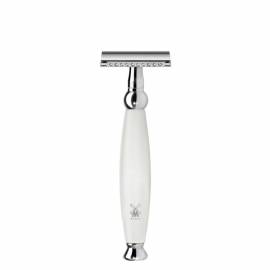M�HLE-Sicherheitsrasierer (-Hobel-) aus wei�em Porzellan - Bild vergr��ern 