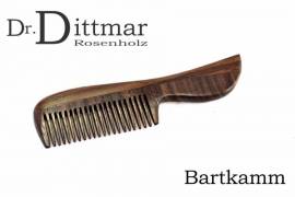 Eleganter Bartkamm aus Rosenholz - Bild vergrößern