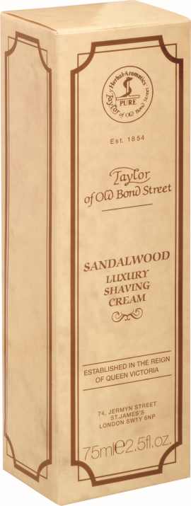 Rasiercreme (Tube 75ml) Sandelholz von Taylor of Old Bond Street